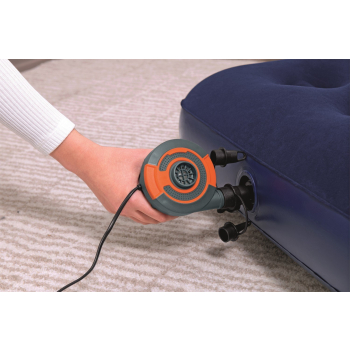 Dmuchany Materac turystyczny do spania Flokowany BESTWAY 185x76x22cm + Zestaw naprawczy